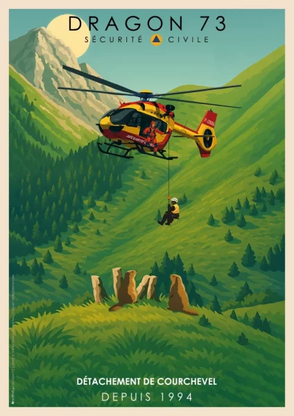 Affiches Sécurité civile 10_Courchevel