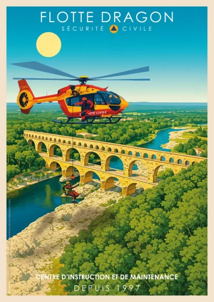 Affiches Sécurité civile 11_Centre d'instruction Garons