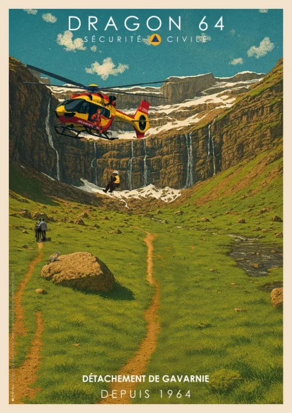 Affiches Sécurité civile 12_Gavarnie